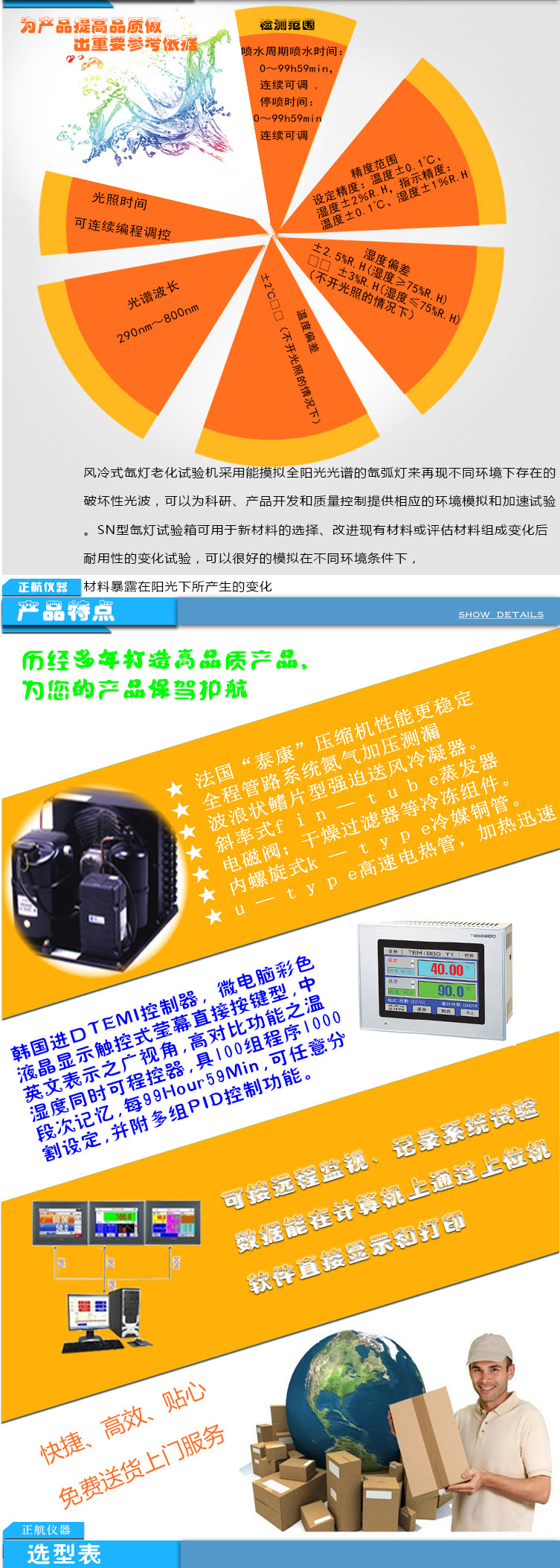 氙燈老化試驗箱特點(diǎn)介紹